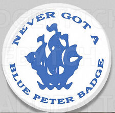 BLUE PETER BADGE - the version