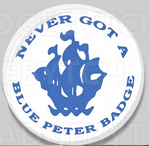 Blue peter badge - badge, the