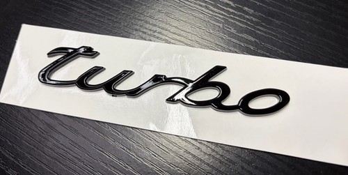 Porsche turbo rear badge gloss - rear,