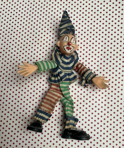 Vintage clown figurine doll - vintage,