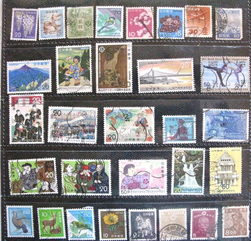 Japan used stamps lot - japan,