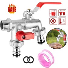 UK Double Garden Tap with 1/2