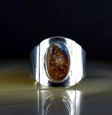 Ring silver 925 - ring, opal