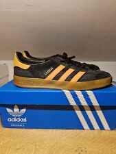 Adidas Gazelle Indoor UK 8 Black / Orange Brussels City Series