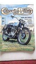 Classic Bike Magazine - January 1985 - Greeves Sportsman, Paton 250cc, Gold Star
