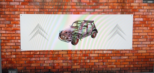 Citroen 2cv car banner classic - banner,