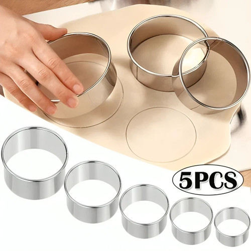 5pc stainless steel round - steel,