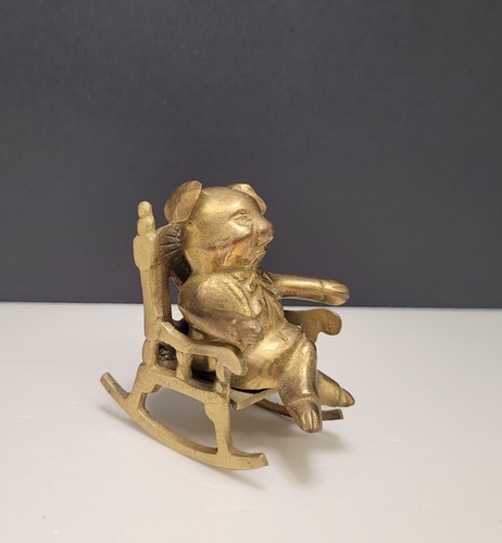 Vintage brass pig rocking - vintage,