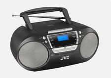 JVC RC-D322B DAB+/FM/Tape/CD/Bluetooth Boombox - Black - SEE NOTES