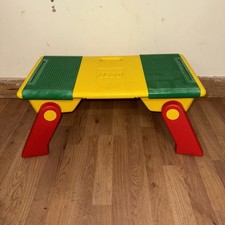 Vintage Lego Table Play Storage Compartment Folding Legs Freestand or Lap tray
