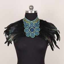 Artificial Feather Shrug Shawl