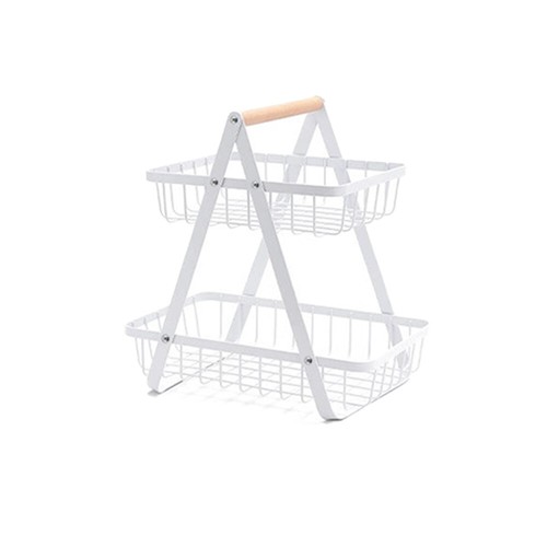 Stainless steel tier fruit - steel,