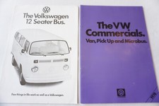Volkswagen 12 Seater Bus Camper Van & Commercials Sales Brochure x2