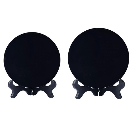 Obsidian circle disc - obsidian,