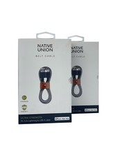 Native Union Belt Cable Zebra. NEW x 2  For Iphone MFI Certified