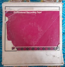 VINTAGE AMPEX 2 INCH TAPE REEL  456 GRAND MASTER PRECISION MAGNETIC TAPE 🇺🇸