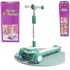 3 Wheel Kids Scooter Adjustable Child Kick Flashing LED Light Up Push Boys Girls