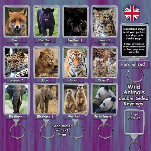 Wild animals double - animals, sided