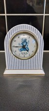 Rare Wedgwood Bone China Ralph Lauren Clock,The Polo Bear 1992, Made In England 