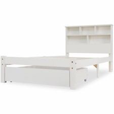 3FT White Solid Pine Wood Bed