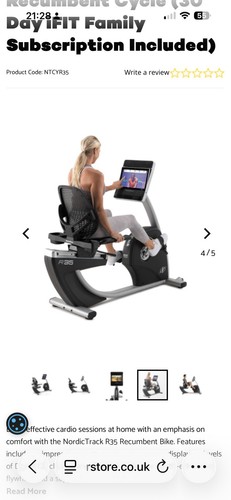Nordictrack r35 recumbent - r35,