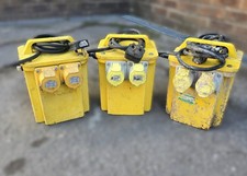 3kVA Site Transformer 240v to 110v 3 x 16 Amp Sockets