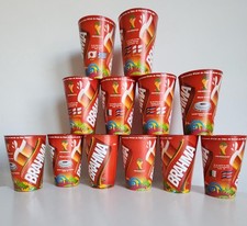 Brasil 2014  World Cup Souvenir Pint Plastic Beer Glasses Sold Individually.