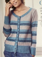 Knitting Pattern Ladies Stripe