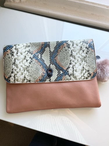 Nica large clutch bag - clutch, pink