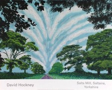 David Hockney VINTAGE Style-summer-sky Exhibition Poster Modern Postcard