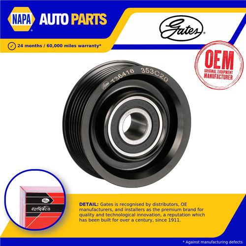 Aux belt idler pulley - aux, fits
