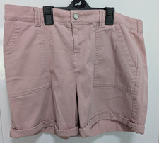 F & F Tesco Size 16 Dusky  Pink Shorts Casual Collection used good condition