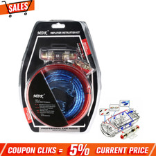 1500W 8GA Car Amplifier Wiring Kit Audio Subwoofer Sub Power AMP RCA Cable Fuse