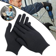 6 Pairs 100% Cotton Black