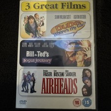AIRHEADS/Bill And Ted's Bogus Journey/Dude, Where's My Car? DVD R2 UK RARE OOP