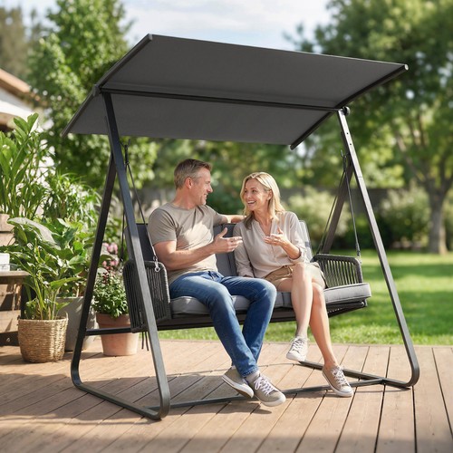 Seater rattan swing chair - rattan,