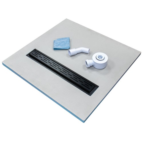 Wet room linear shower tray - wet,