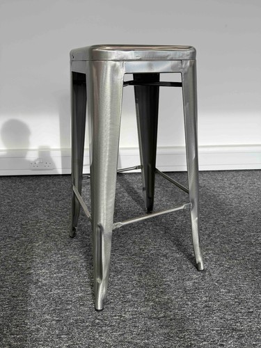 Tolix gun metal bar stool - metal, |