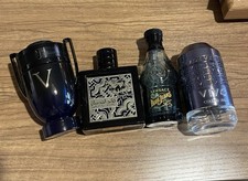 Men’s Aftershave EMPTY Fragrance Bottle Bundle  Invictus Versace Arabic Vivo