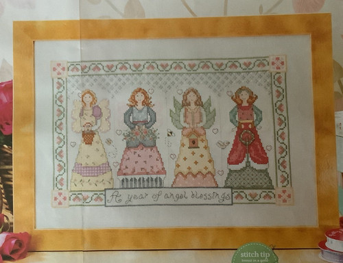 Cross stitch chart angel - -,