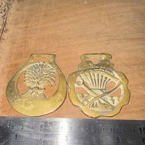 Brass horse brasses harness - brass,