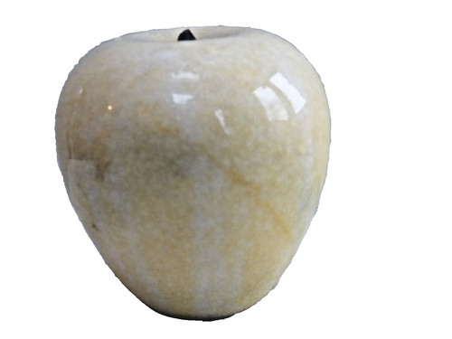 Marble alabaster apple - alabaster,