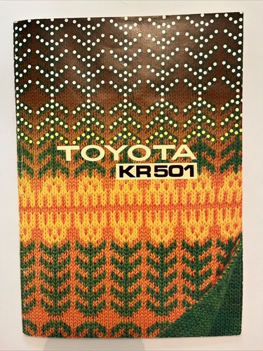 Toyota kr501 knitting machine - kr501,