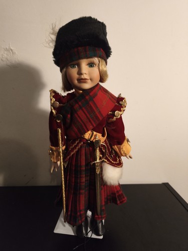 Porcelain doll scottish - doll;,