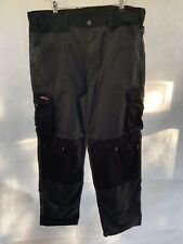 Tuff Stuff Grey Workwear Trousers W38 L30 Polyester Pockets