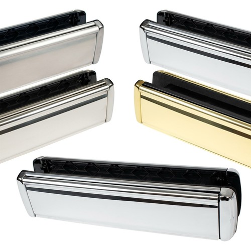 Stainless steel letter box - steel, 12"