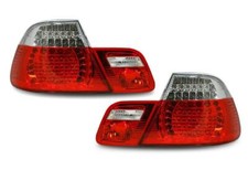 Back Rear Tail Lights Lamps For BMW E46 Saloon 2001-2005 Red-Clear LED