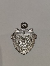 Antique silver pocket watch fob - Afrikaanse - music Sello 1927 Kunsvereniging