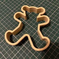 12cm Vintage teddy bear biscuit Cookie Cutter large Gingerbread Man 70s 80s 