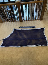 5’8” String Cooler Navy, Blue/white Bound With Elasticated Surcingle Used Cond